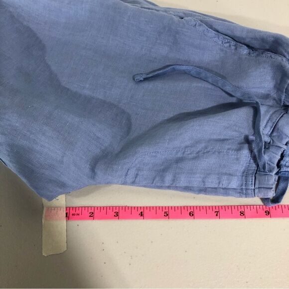 CP Shades Shorts Womens XS 100% Linen Light Blue The Hampton Bermuda Pockets - Picture 7 of 9